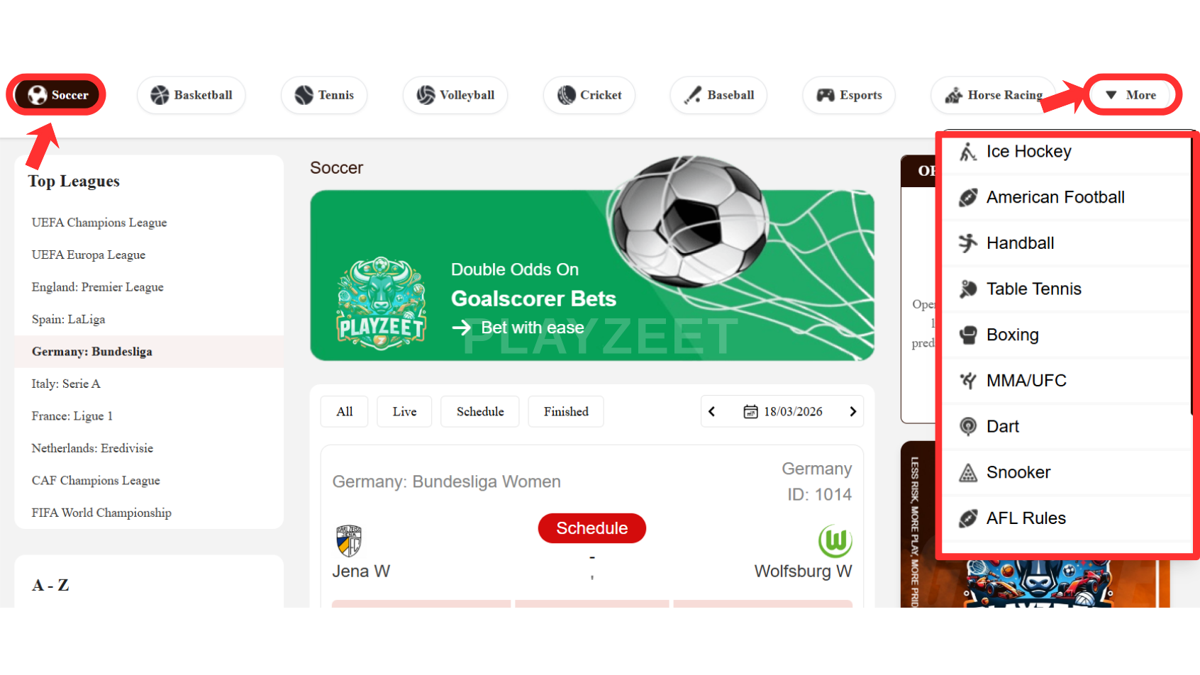 how to deposit and start betting on Playzeet