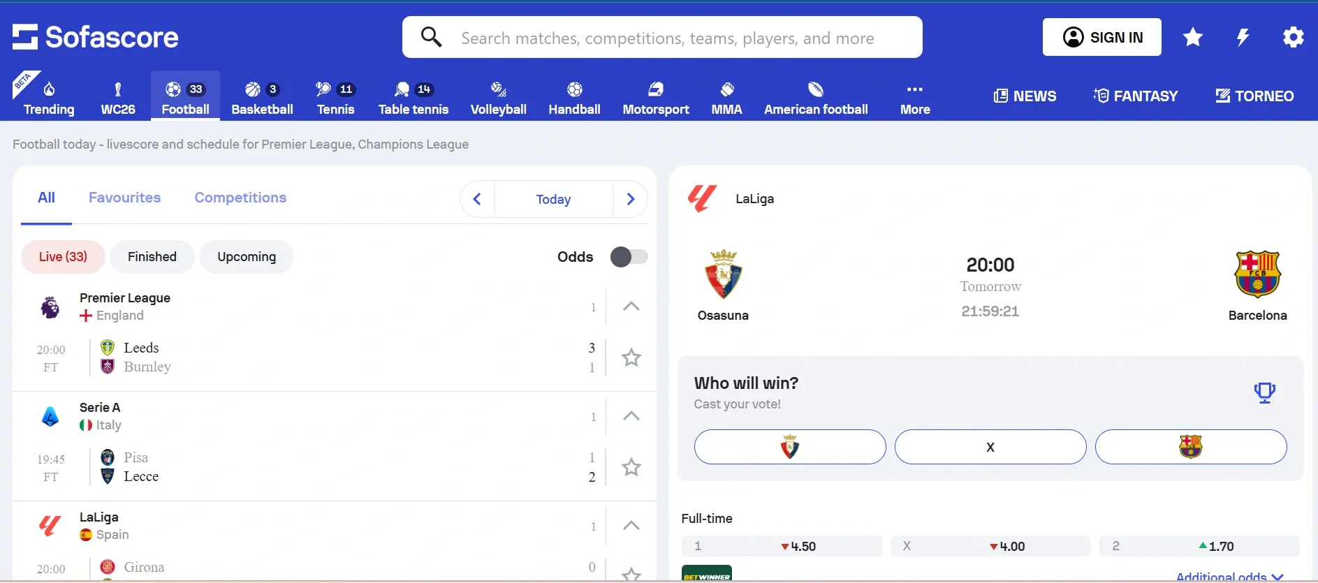 Deep Football Coverage Meets Pro-Level Betting Features